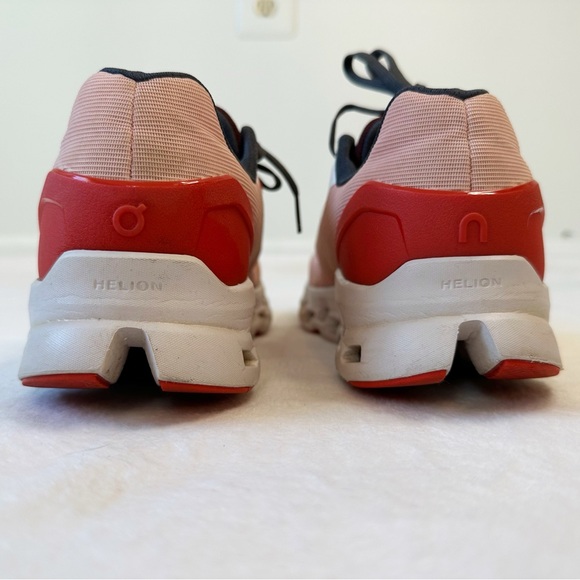 On Running Cloudstratus Rose Red Coral Running Shoes Sneakers, size Women’s 9 - Picture 5 of 16